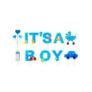 It's A Boy Yard Sign Welcome Home Baby Boy & Gender Reveal/Baby Shower Stakes